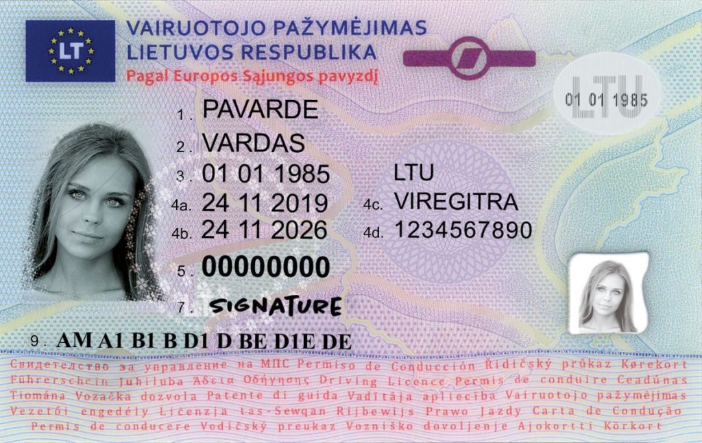Litewskie Prawo Jazdy Kolekcjonerskie