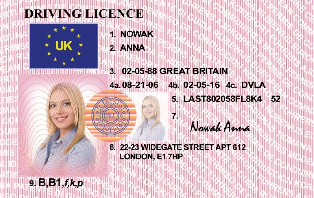 UK Driving licence Stare